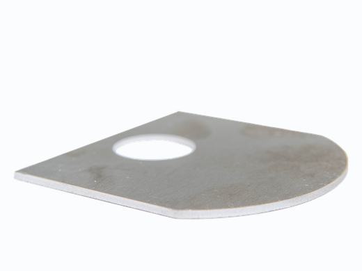 2 mm aluminum cut sample