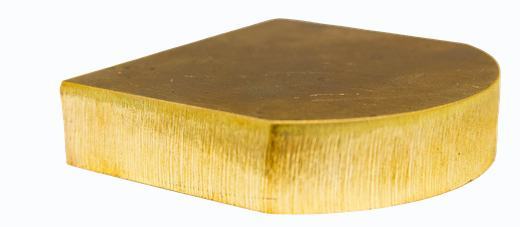 16 mm brass cut sample
