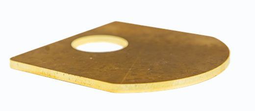 2 mm brass cut sample