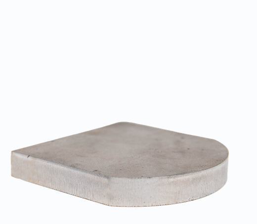 10 mm stainless steel cut sample
