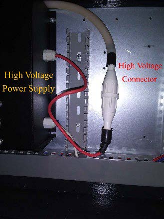 High voltage connector from the power supply unit (second style)
